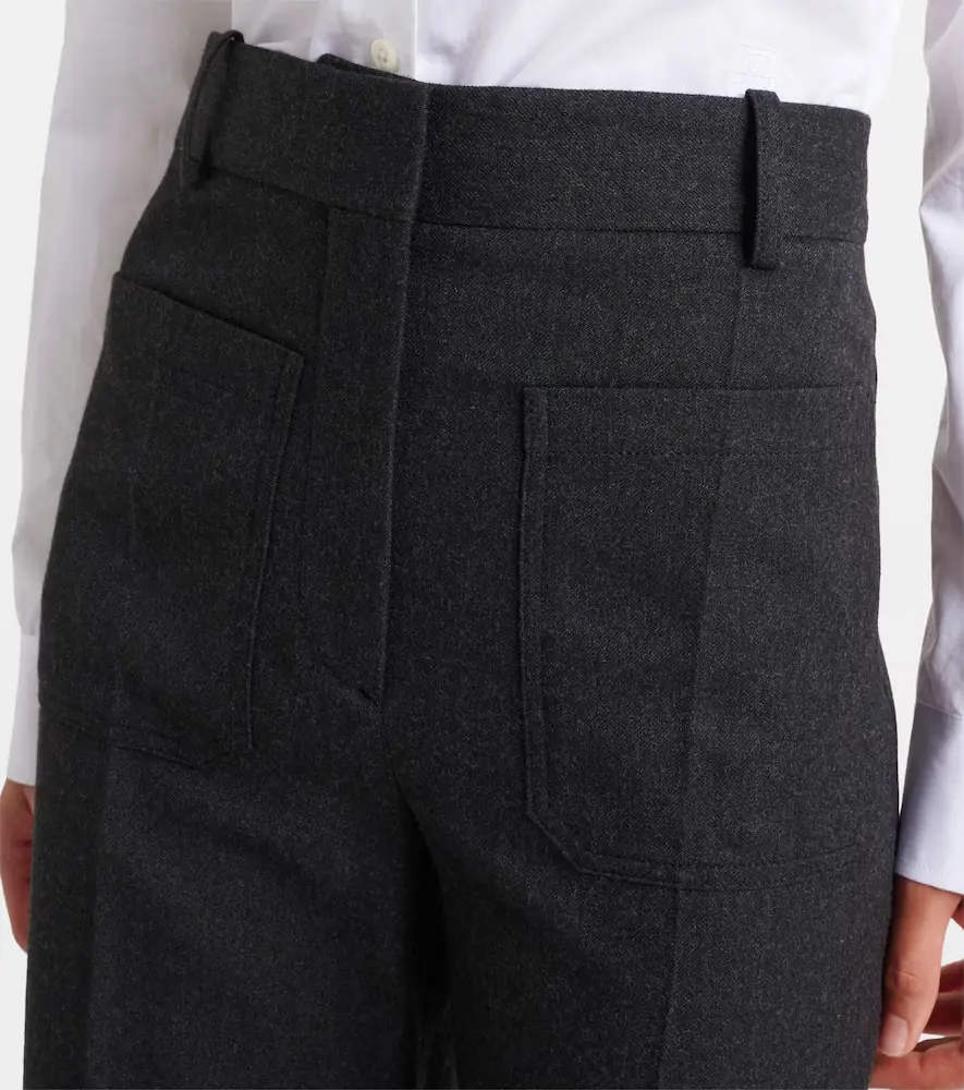 Victoria Beckham Alina virgin wool flared pants | Thumbnail 4 Victoria Beckham Alina virgin wool flared pants | Thumbnail 4