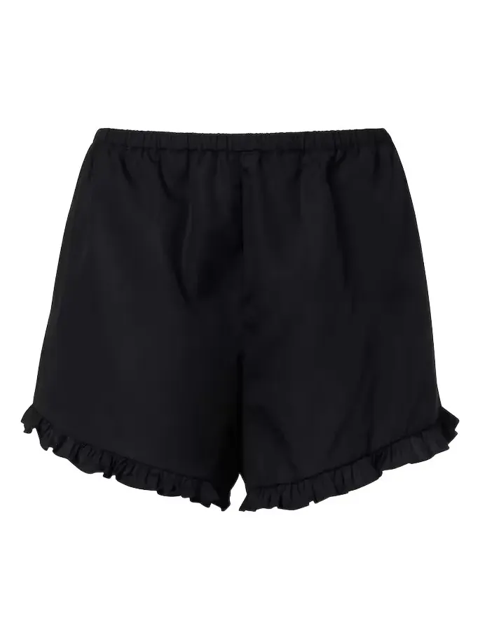 Frill cotton poplin shorts Frill cotton poplin shorts
