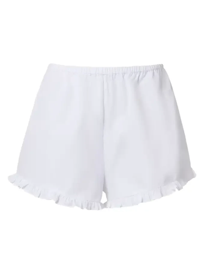 Frill cotton poplin shorts Frill cotton poplin shorts