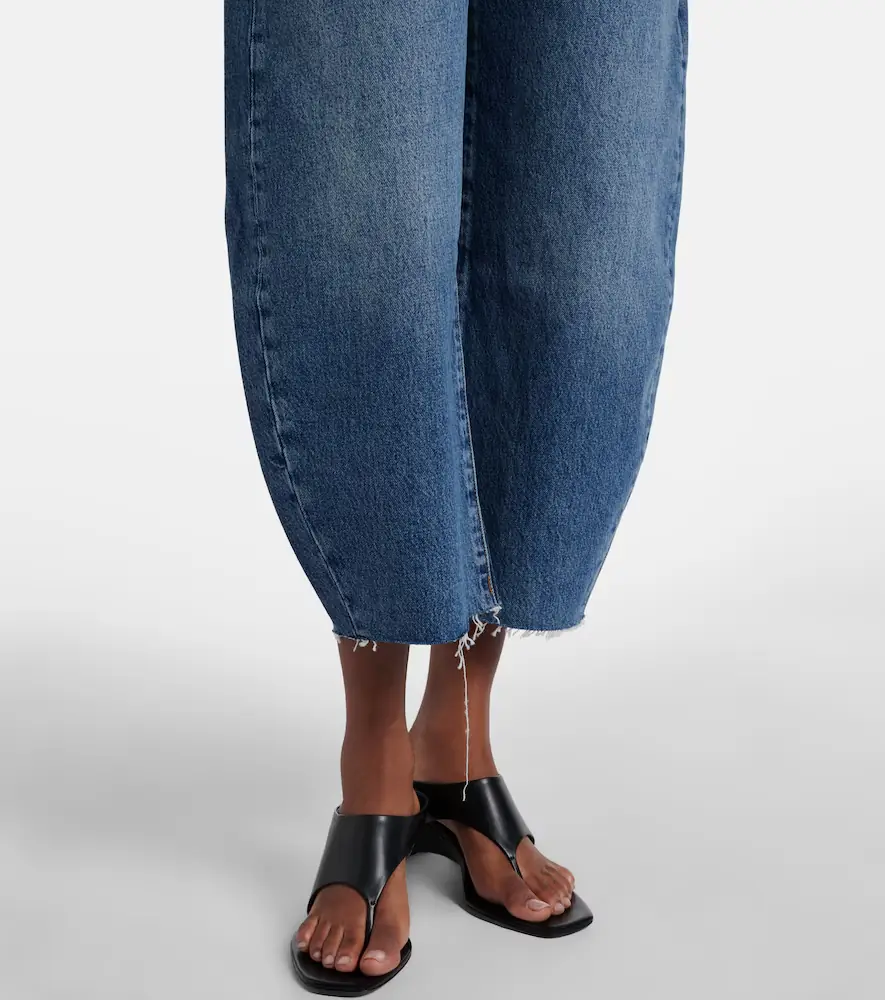 Frame Bubble Crop barrel-leg jeans | Thumbnail 3 Frame Bubble Crop barrel-leg jeans | Thumbnail 3