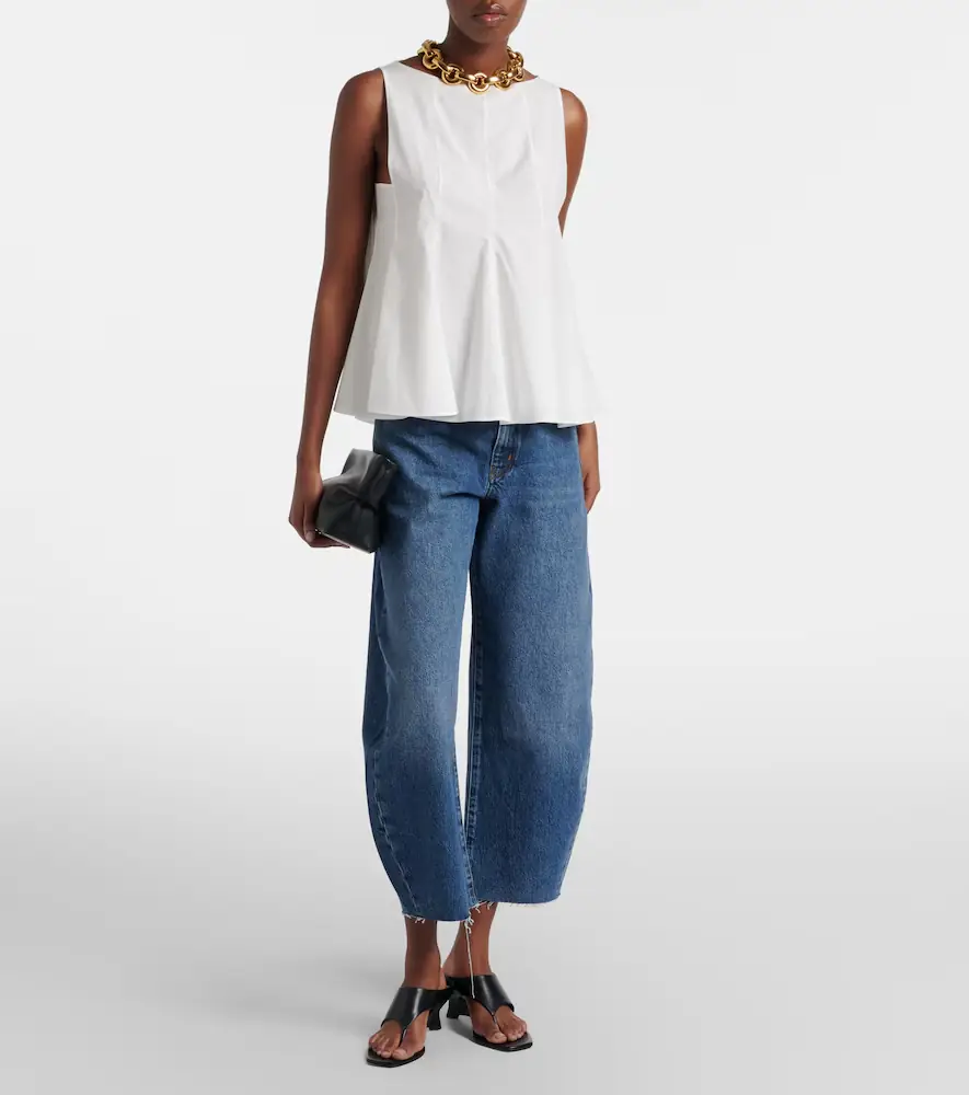 Frame Bubble Crop barrel-leg jeans | Thumbnail 5 Frame Bubble Crop barrel-leg jeans | Thumbnail 5