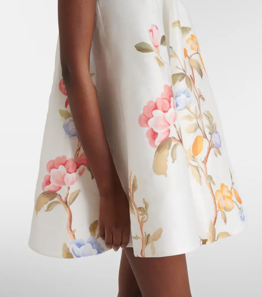 Leo Lin Caitlin floral linen-blend minidress | Thumbnail 4 Leo Lin Caitlin floral linen-blend minidress | Thumbnail 4