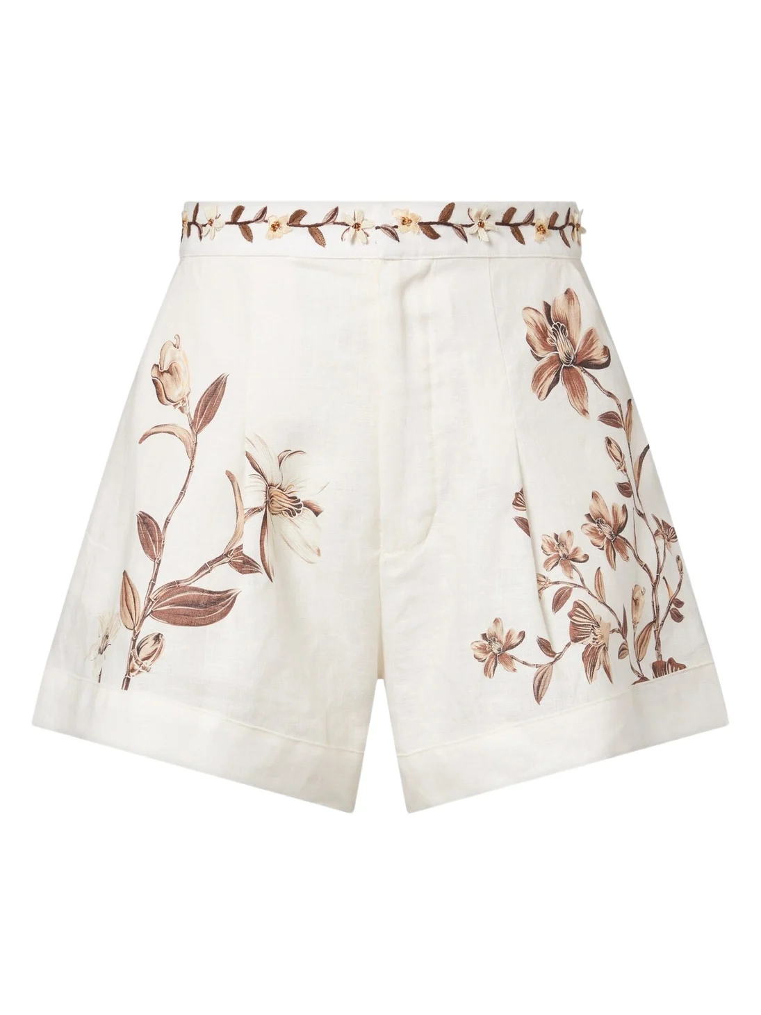 Agua by Agua Bendita Toronjil floral linen shorts