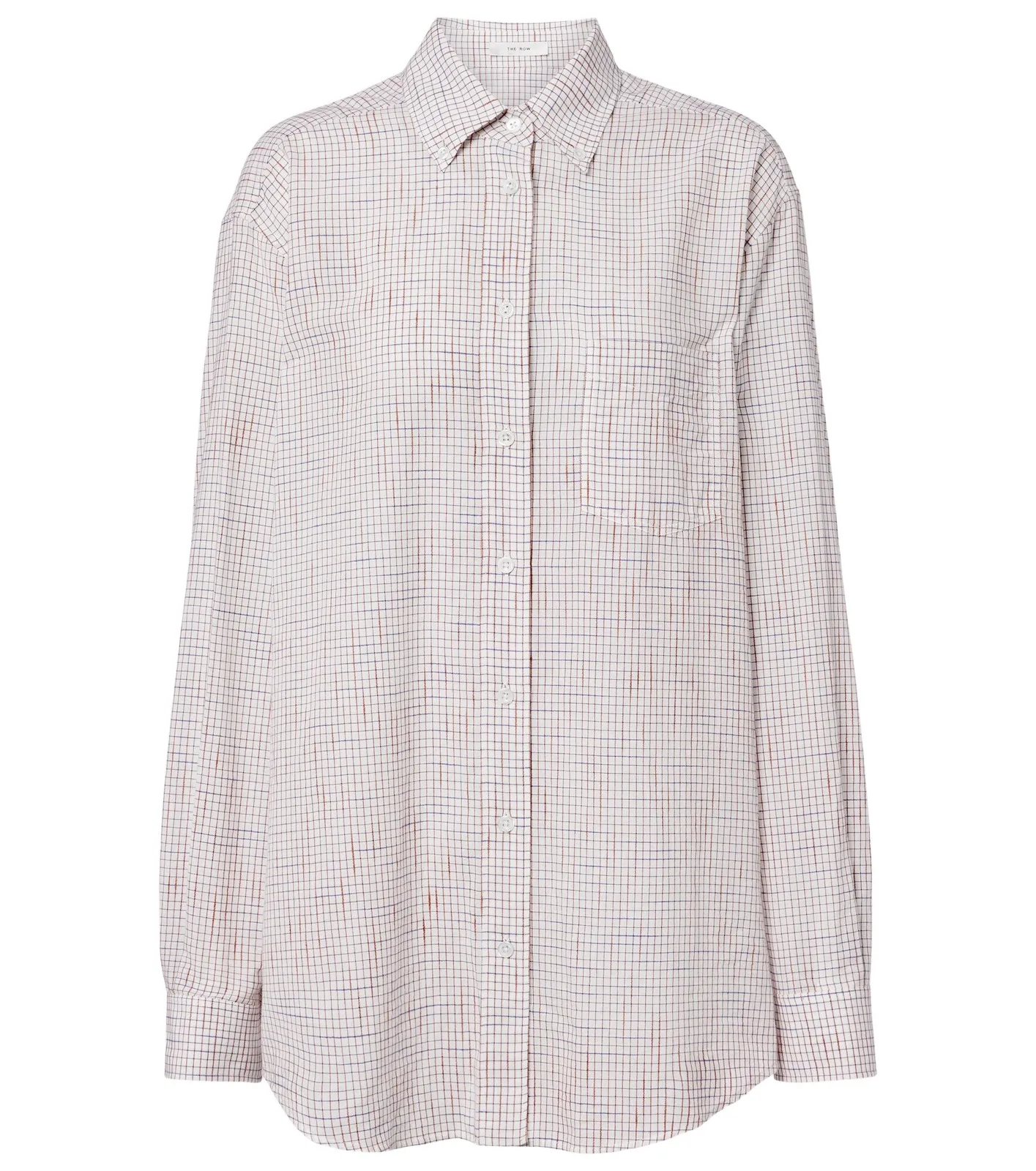 The Row Dalan checked cotton shirt