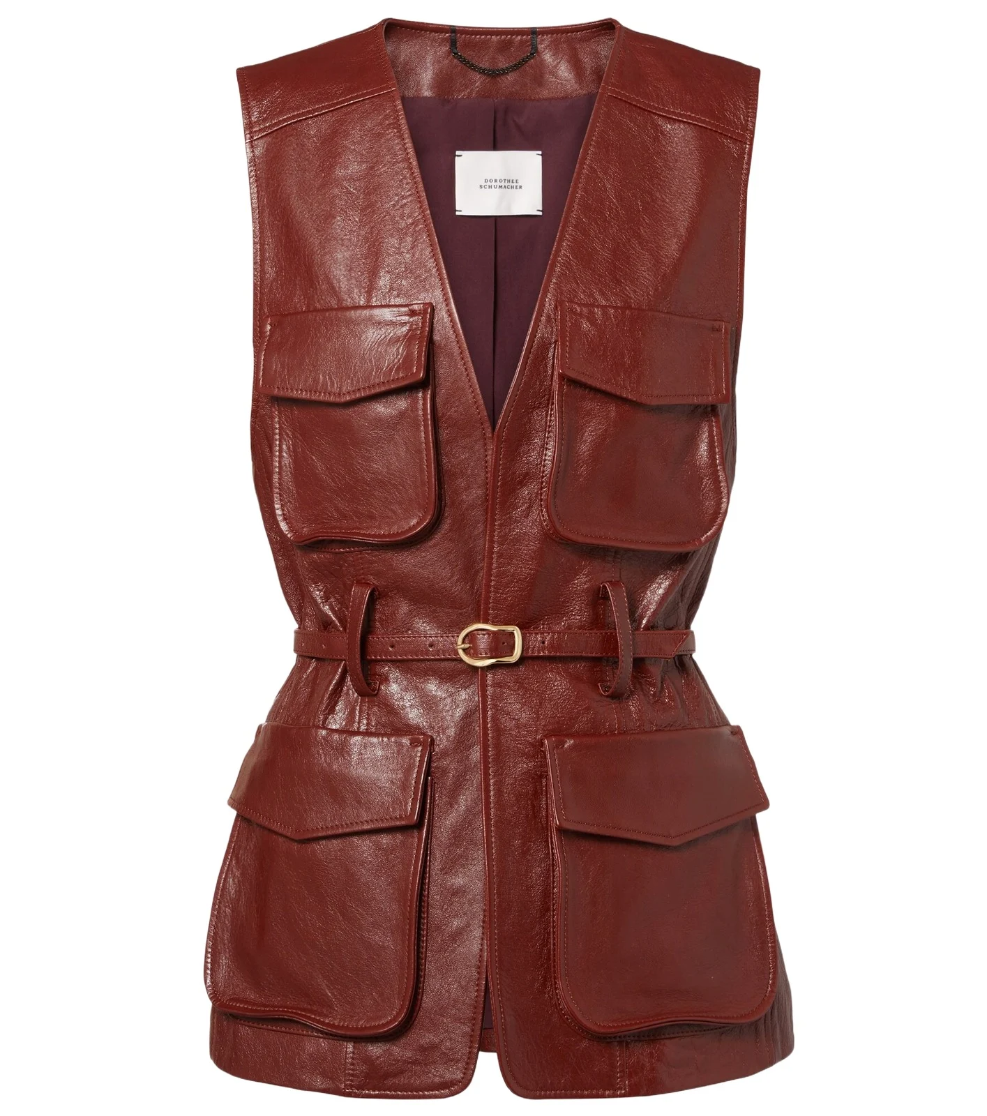 Broken Shine leather vest