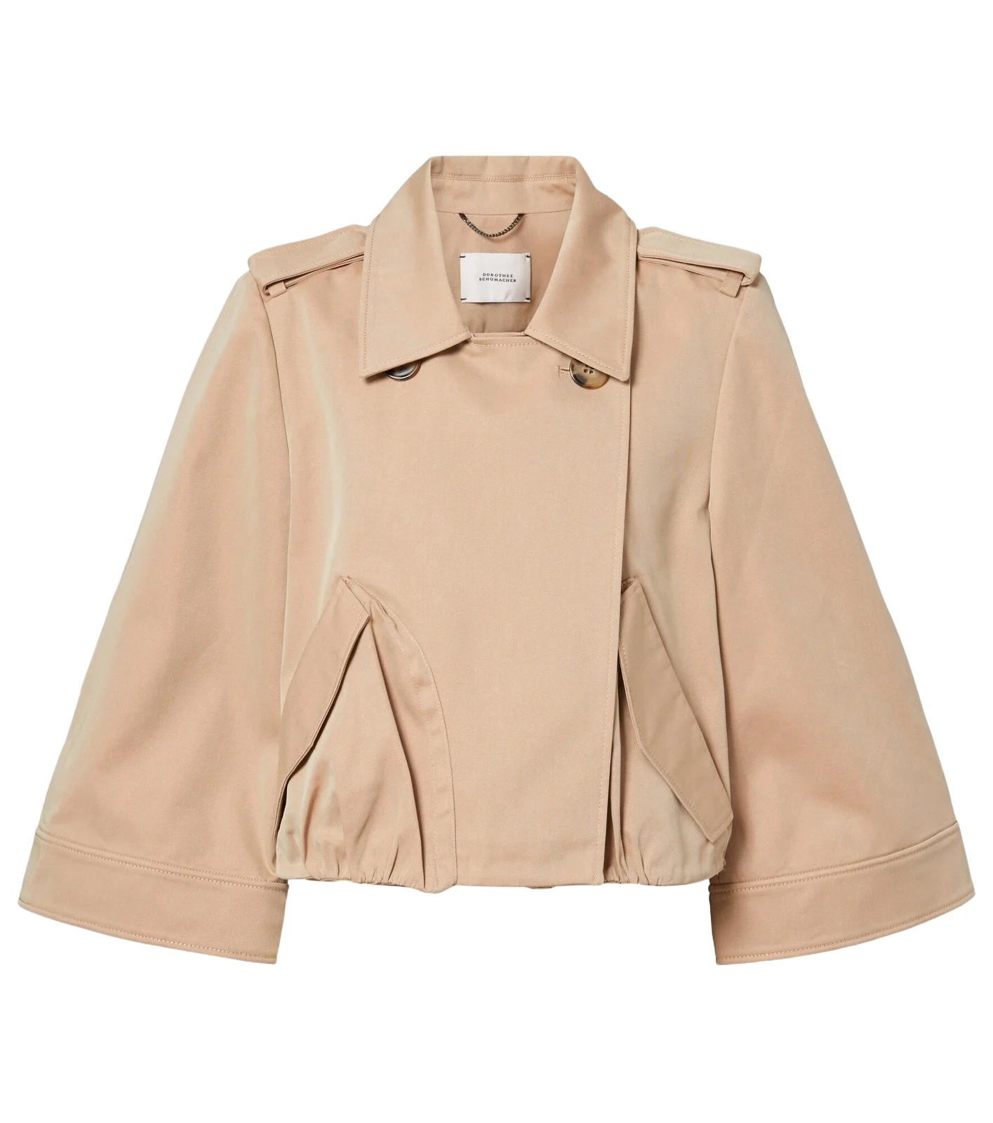Dorothee Schumacher Luxury Layer cropped cotton-blend jacket