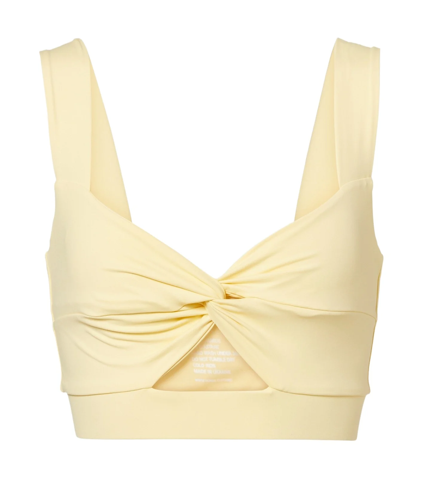 Shell cutout sports bra