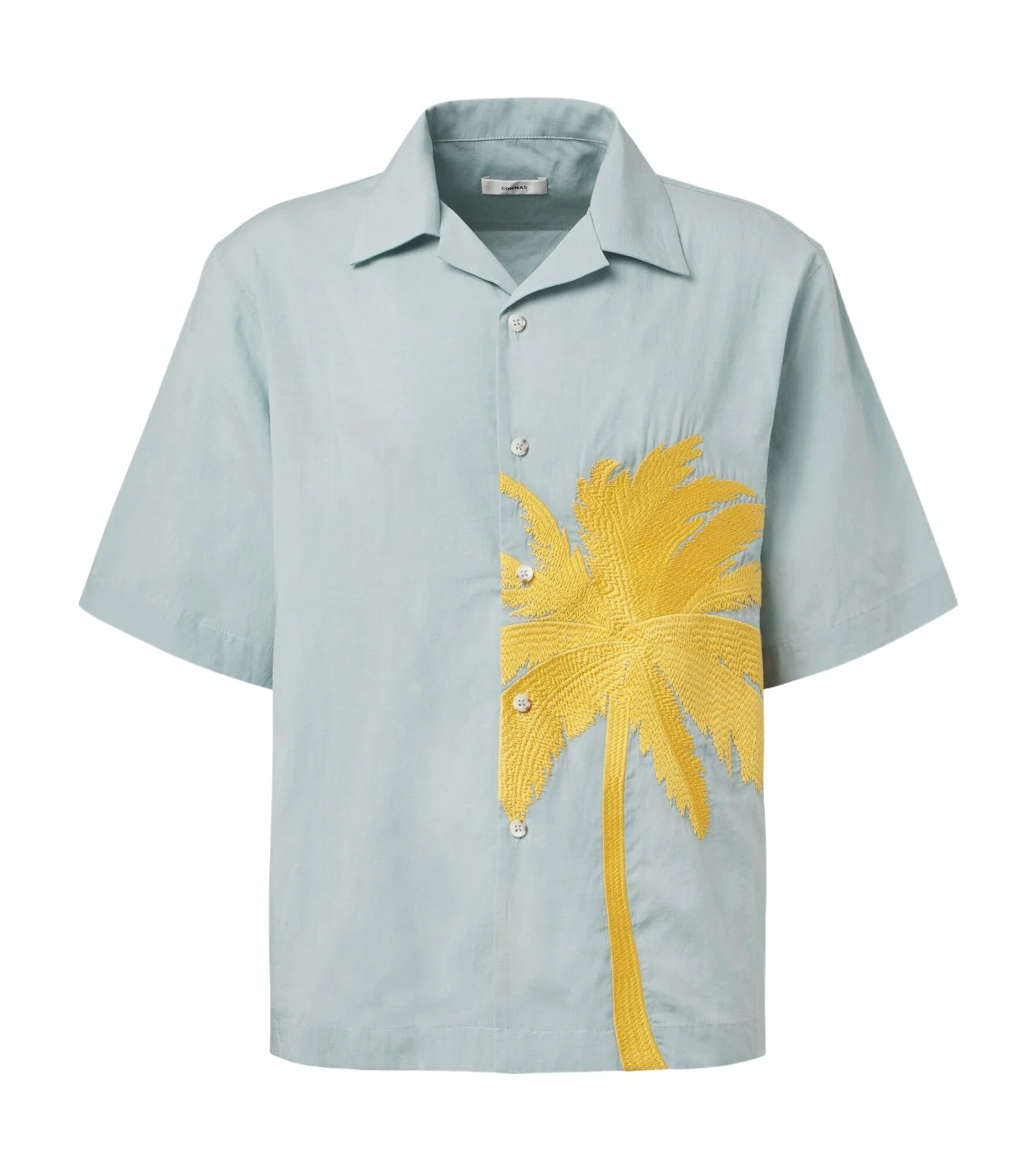 Embroidered bowling shirt