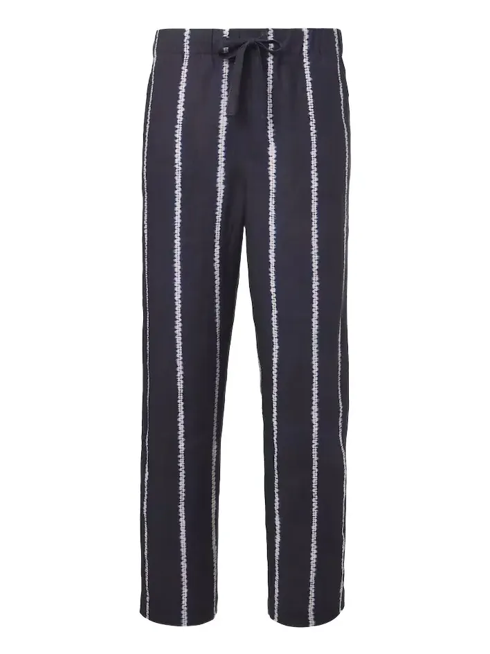 Commas Striped linen wide-leg pants