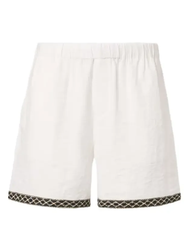 Commas Crochet-trimmed shorts