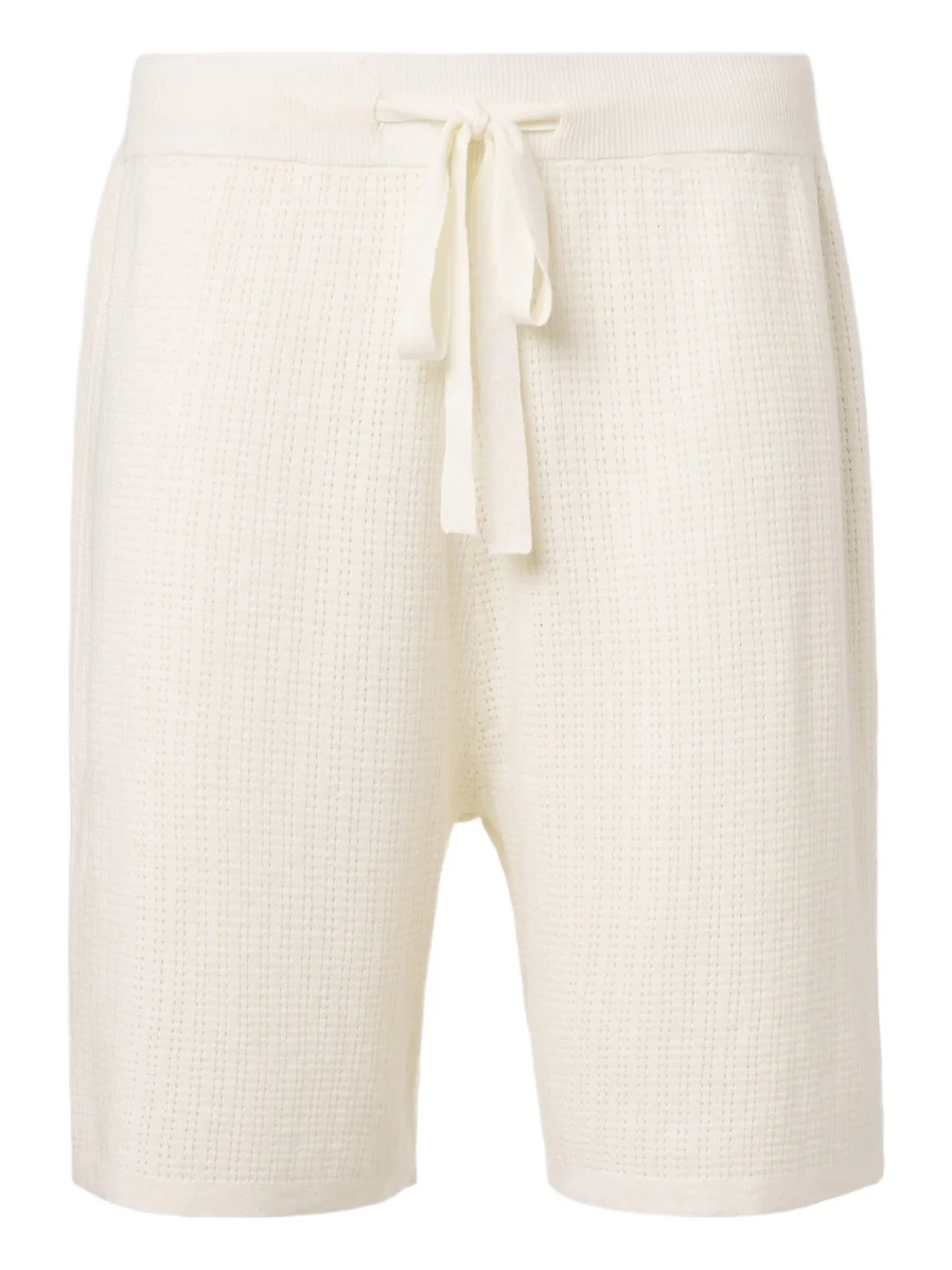 Crochet cotton and hemp Bermuda shorts Crochet cotton and hemp Bermuda shorts