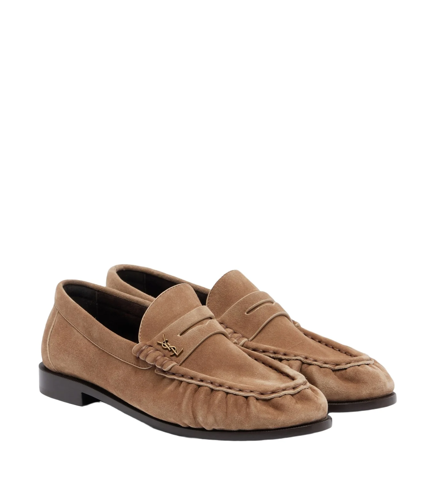 Saint Laurent Le Loafer Supple suede penny loafers