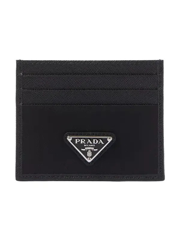 Prada Re-Nylon and Saffiano leather card holder