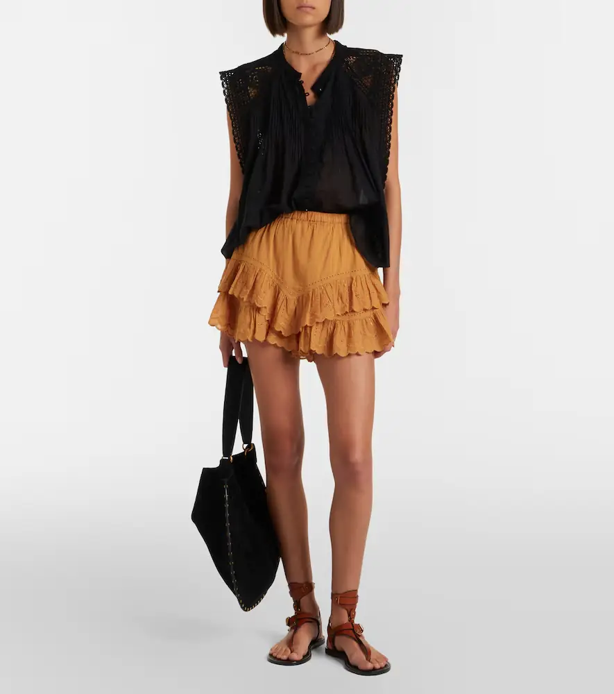 Marant Étoile Jocadia broderie anglaise cotton shorts | Thumbnail 4 Marant Étoile Jocadia broderie anglaise cotton shorts | Thumbnail 4