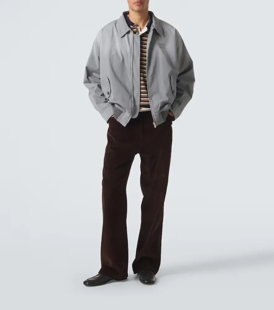 Miu Miu Cotton twill blouson jacket | Thumbnail 6 Miu Miu Cotton twill blouson jacket | Thumbnail 6