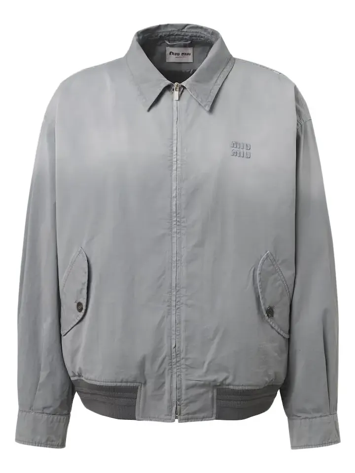 Cotton twill blouson jacket Cotton twill blouson jacket