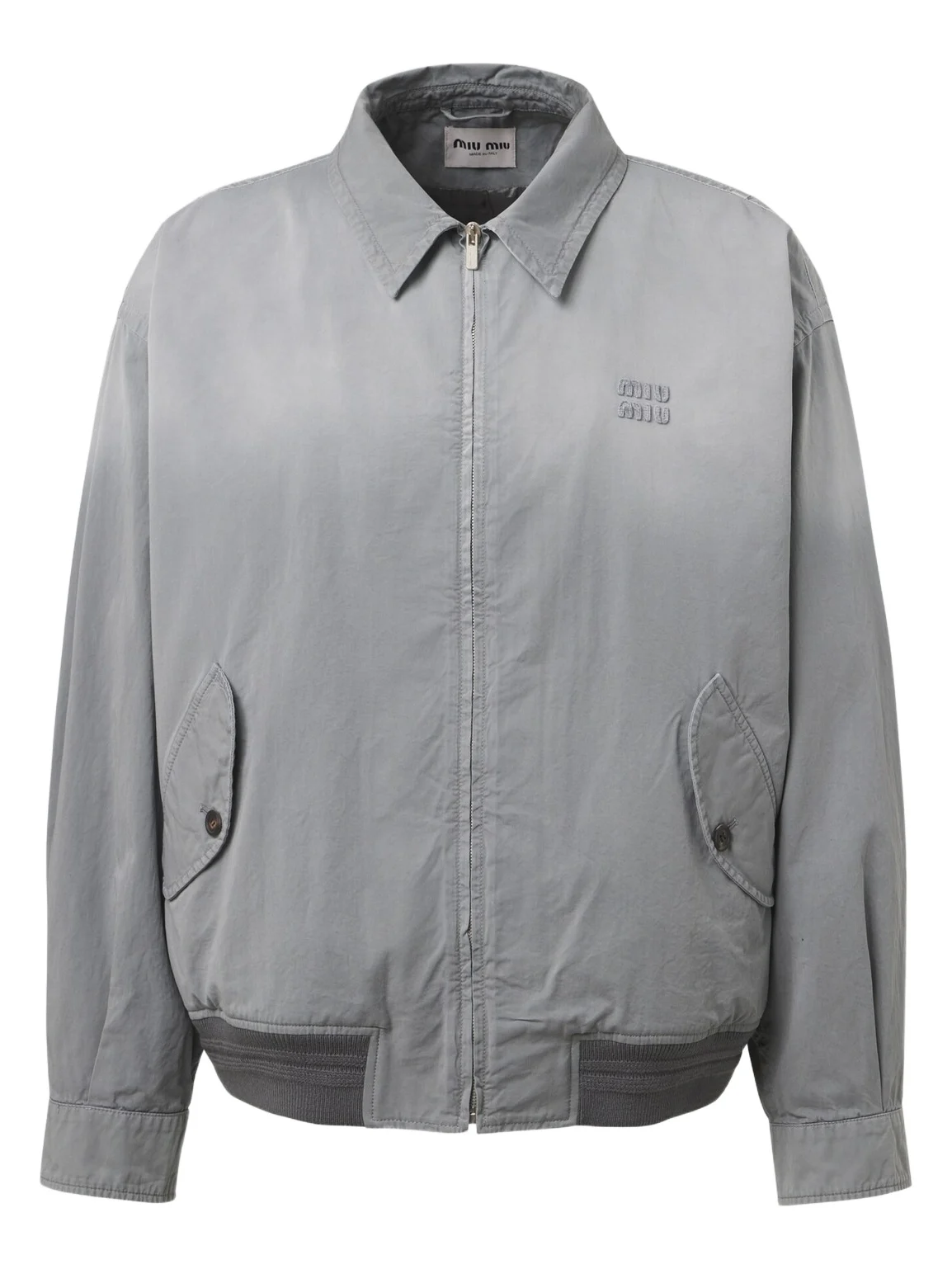 Miu Miu Cotton twill blouson jacket