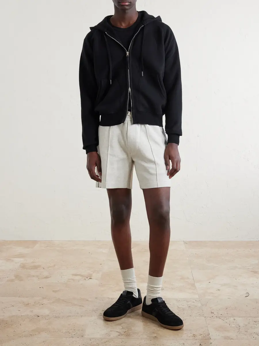 Tom Ford Slim-Fit Cotton-Jersey Zip-Up Hoodie - Men | Thumbnail 2