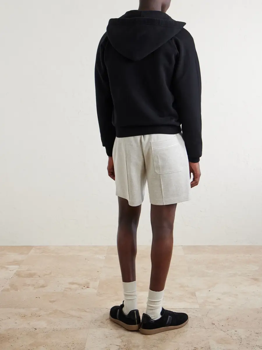 Tom Ford Slim-Fit Cotton-Jersey Zip-Up Hoodie - Men | Thumbnail 4