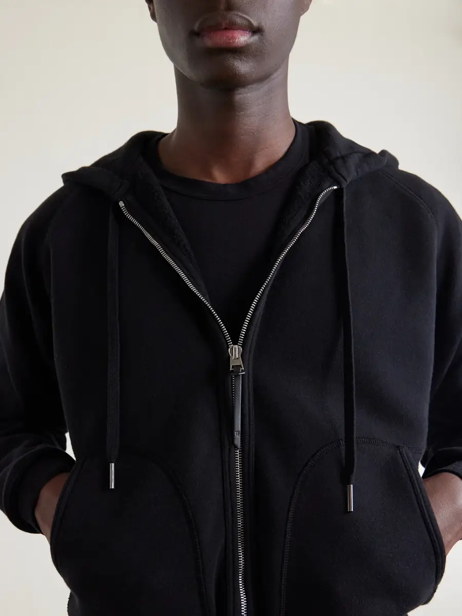Tom Ford Slim-Fit Cotton-Jersey Zip-Up Hoodie - Men | Thumbnail 5