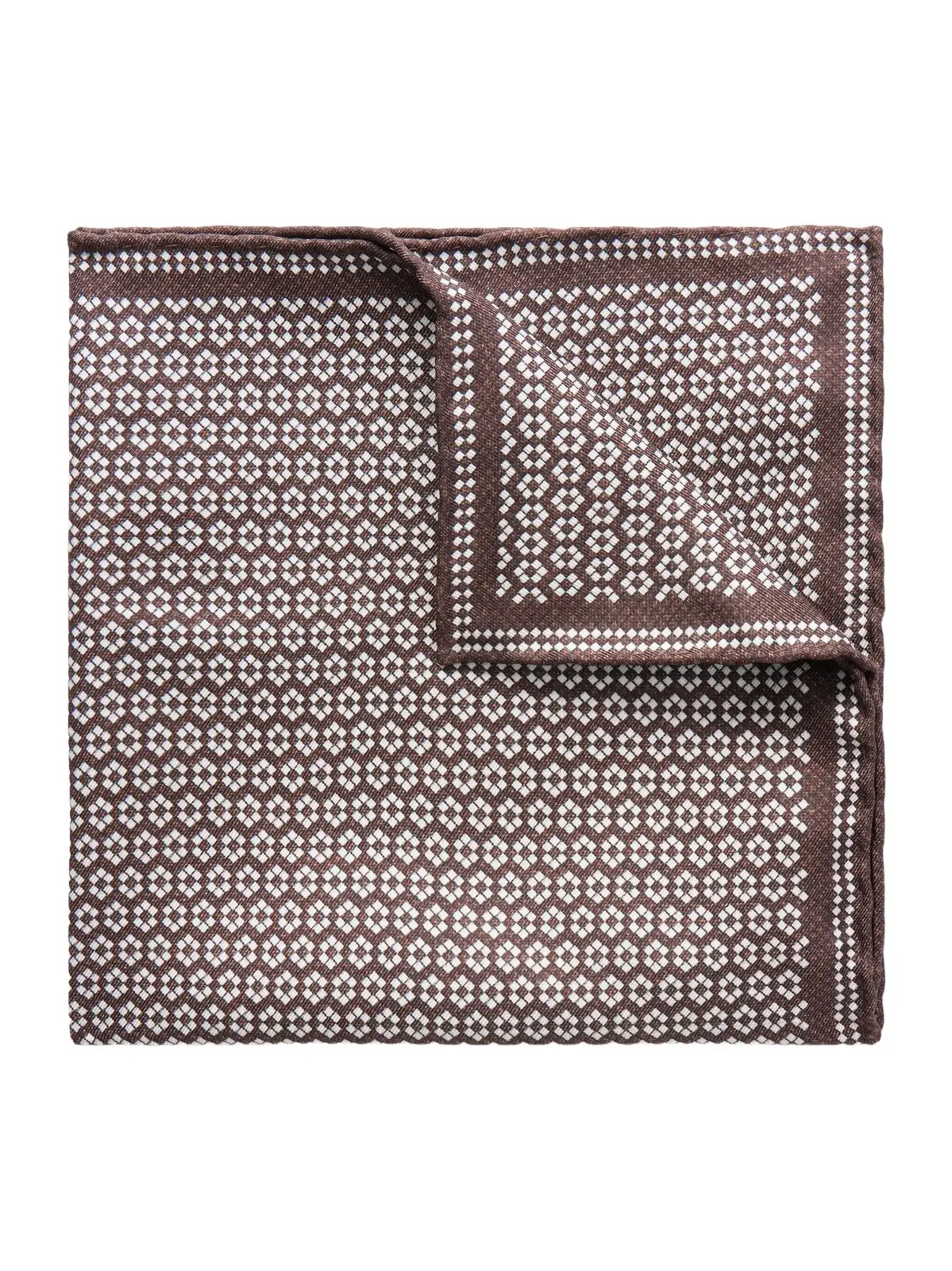 Brunello Cucinelli Printed Silk Pocket Square - Men