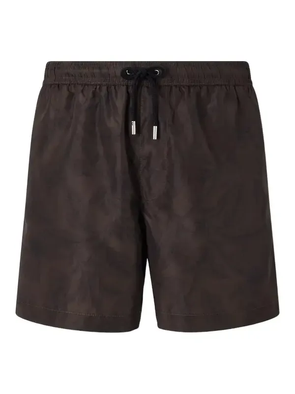 Straight-Leg Mid-Length Floral-Print Swim Shorts - Men Straight-Leg Mid-Length Floral-Print Swim Shorts - Men