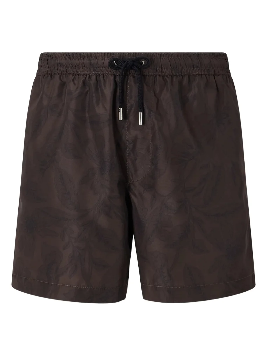 Straight-Leg Mid-Length Floral-Print Swim Shorts - Men