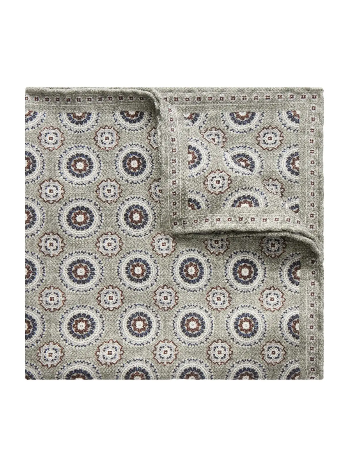 Brunello Cucinelli Printed Silk Pocket Square - Men