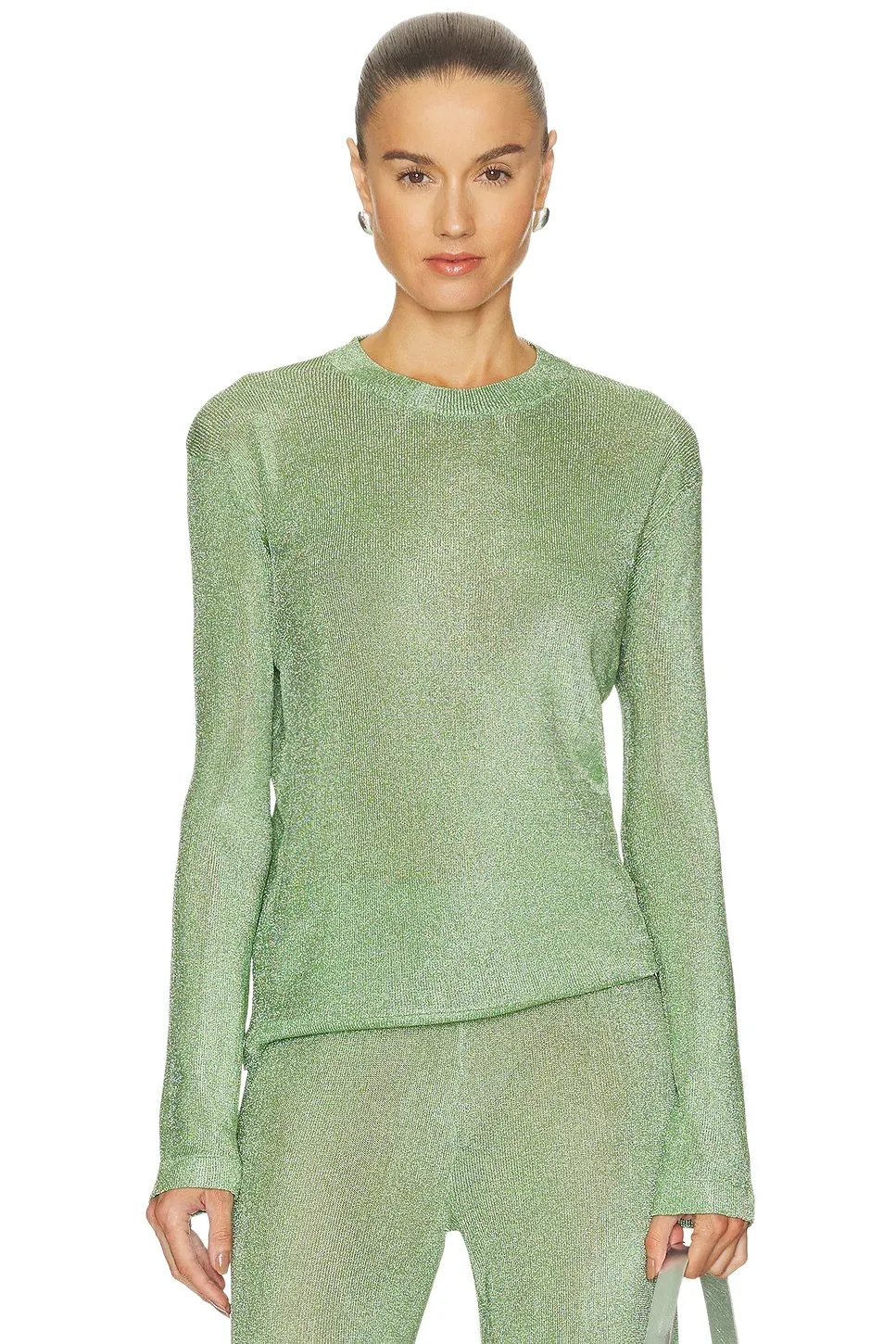 Hana Metallic Knit Top Hana Metallic Knit Top