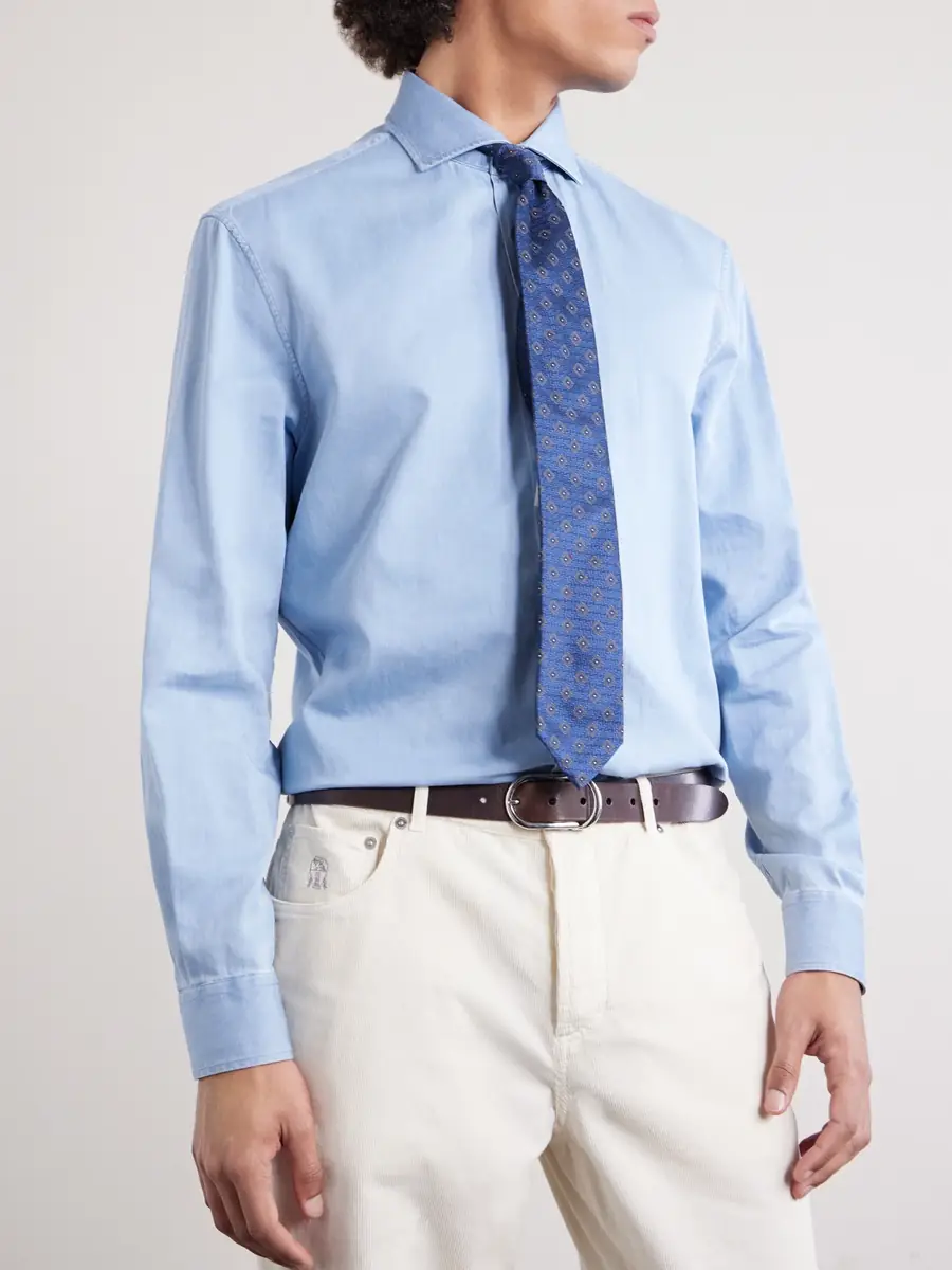 Brunello Cucinelli 8cm Silk-Jacquard Tie - Men | Thumbnail 3 Brunello Cucinelli 8cm Silk-Jacquard Tie - Men | Thumbnail 3