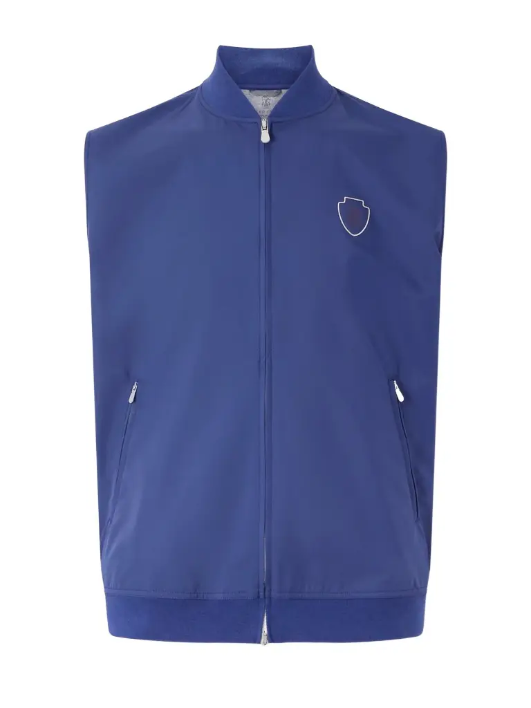 Brunello Cucinelli Logo-Appliquéd Tech-Shell Gilet - Men | Image 1 Brunello Cucinelli Logo-Appliquéd Tech-Shell Gilet - Men | Image 1