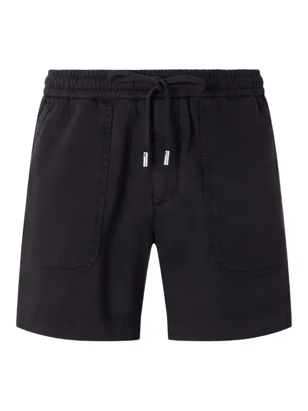 Straight-Leg Cotton Drawstring Shorts - Men Straight-Leg Cotton Drawstring Shorts - Men
