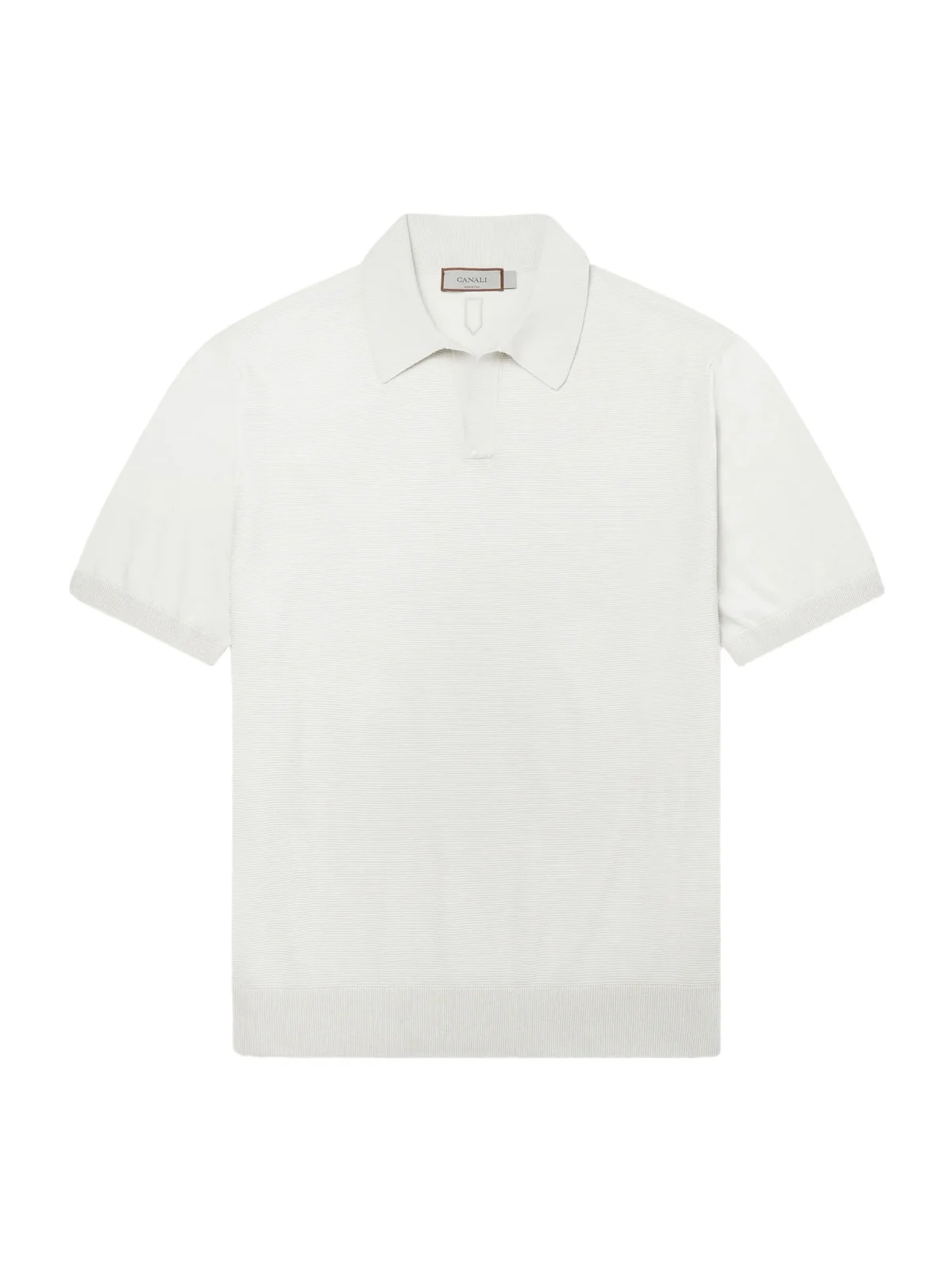 Cotton and Silk-Blend Polo Shirt - Men Cotton and Silk-Blend Polo Shirt - Men
