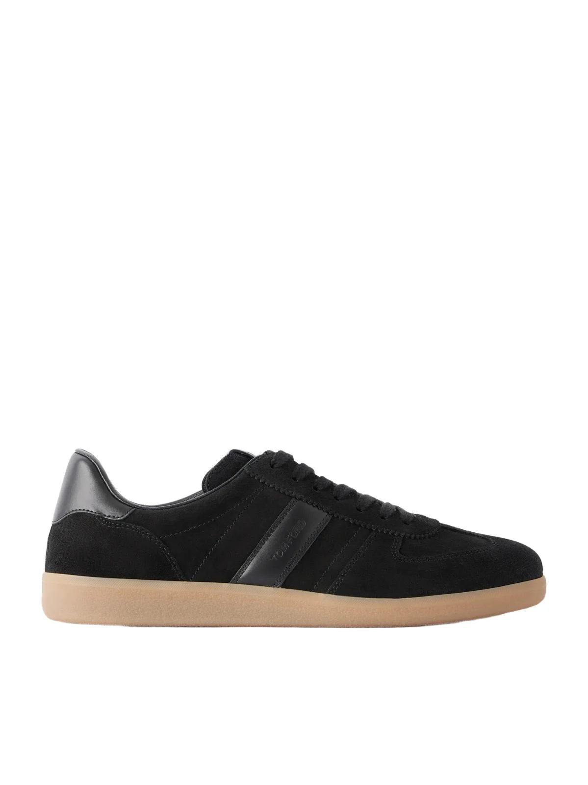 Tom Ford Archer Leather-Trimmed Suede Sneakers - Men