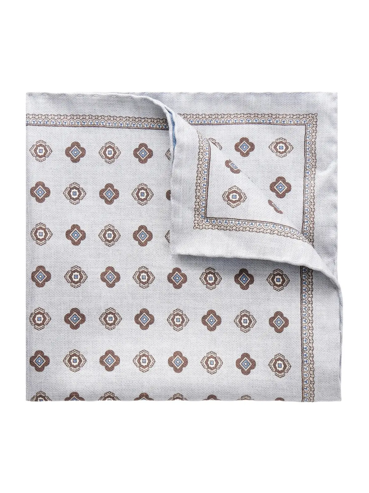 Brunello Cucinelli Printed Silk Pocket Square - Men