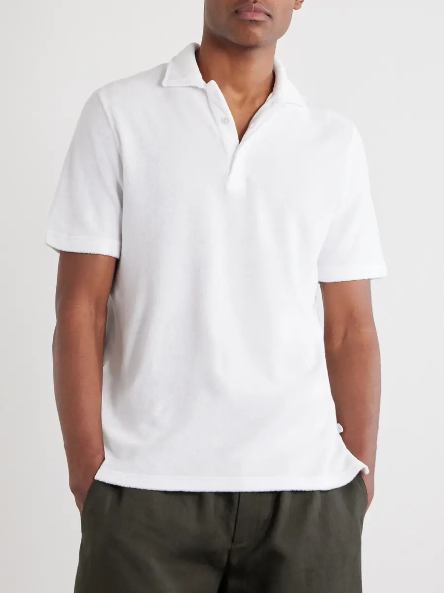 FEDELI Mondial Cotton-Terry Polo Shirt - Men | Thumbnail 3 FEDELI Mondial Cotton-Terry Polo Shirt - Men | Thumbnail 3
