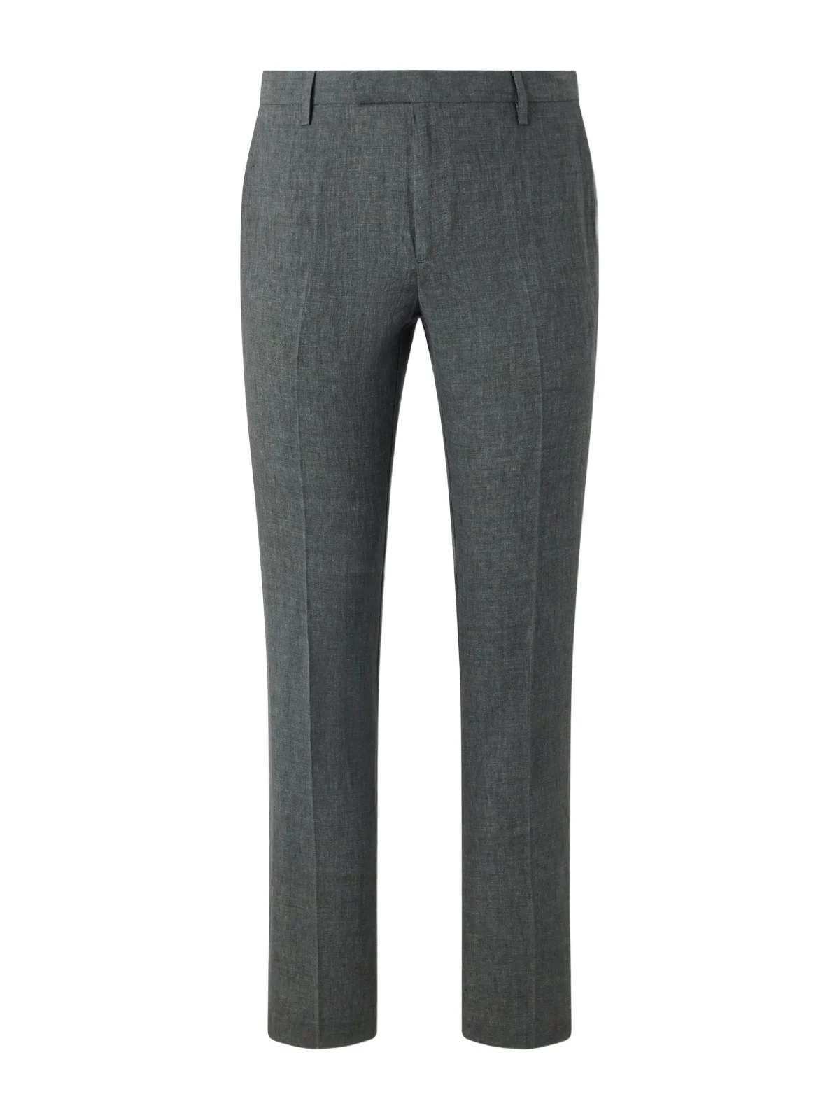 Straight-Leg Pleated Linen Suit Trousers - Men