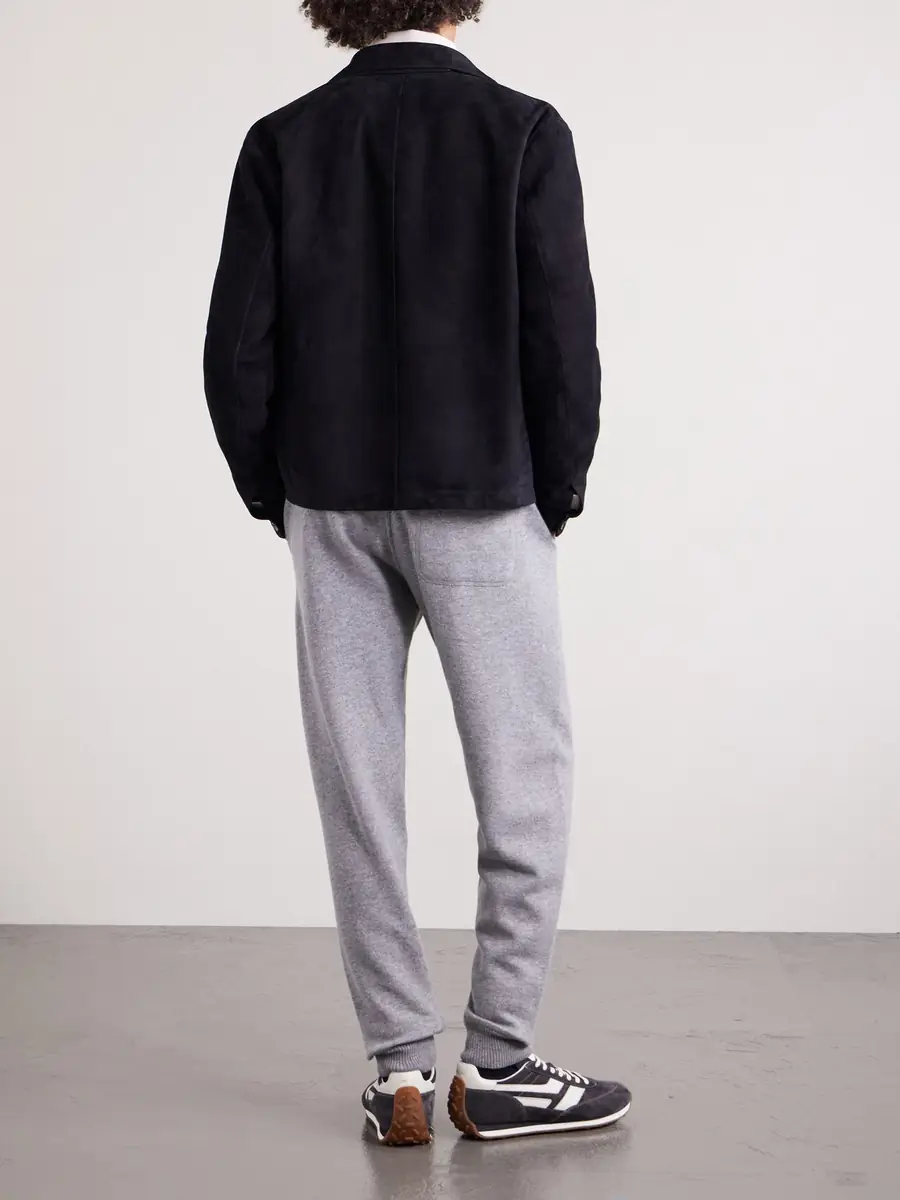 Tom Ford Tapered Cashmere and Cotton-Blend Sweatpants - Men | Thumbnail 4 Tom Ford Tapered Cashmere and Cotton-Blend Sweatpants - Men | Thumbnail 4