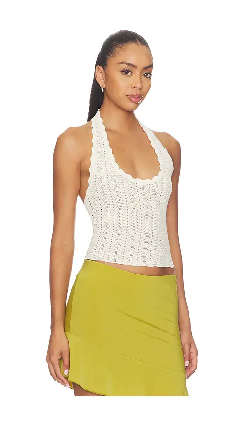 Tularosa Ellana Pointelle Halter Top | Thumbnail 2 Tularosa Ellana Pointelle Halter Top | Thumbnail 2