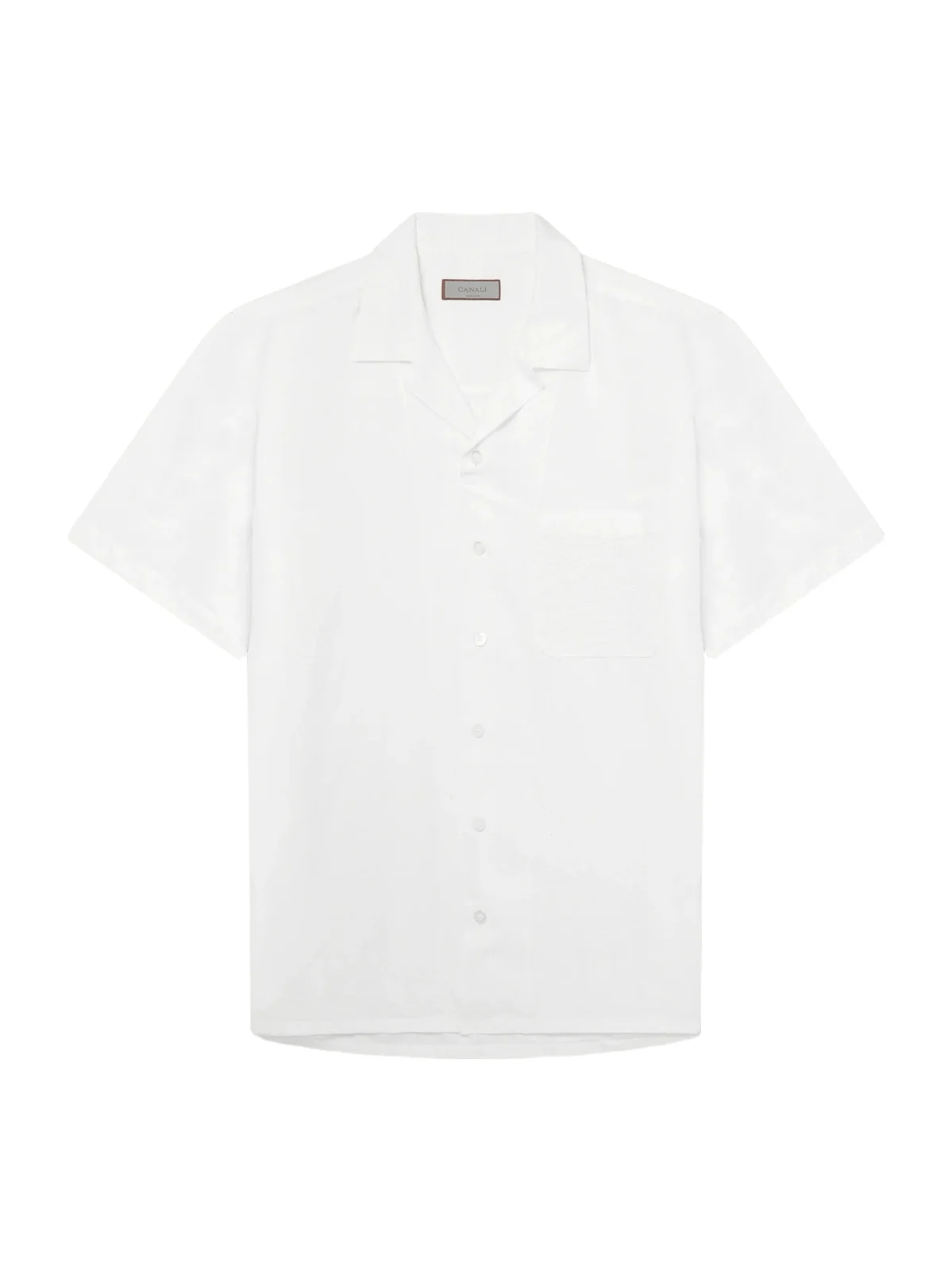 Camp-Collar Cotton and Linen-Blend Shirt - Men Camp-Collar Cotton and Linen-Blend Shirt - Men