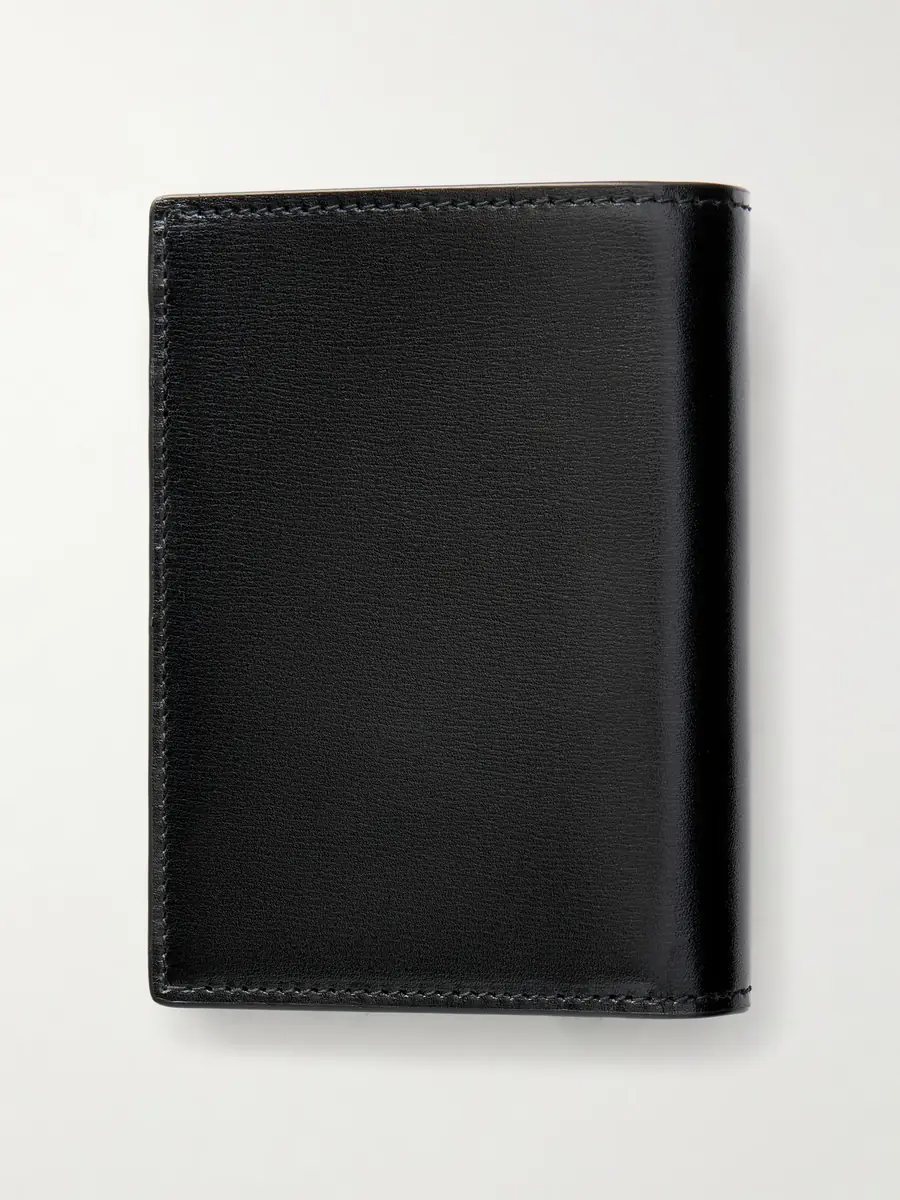 Saint Laurent Tiny Cassandre Logo-Appliquéd Leather Bifold Wallet - Men | Thumbnail 2 Saint Laurent Tiny Cassandre Logo-Appliquéd Leather Bifold Wallet - Men | Thumbnail 2