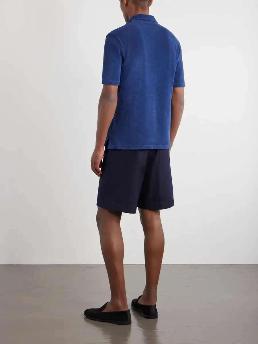 FEDELI Mondial Cotton-Terry Polo Shirt - Men | Thumbnail 4 FEDELI Mondial Cotton-Terry Polo Shirt - Men | Thumbnail 4