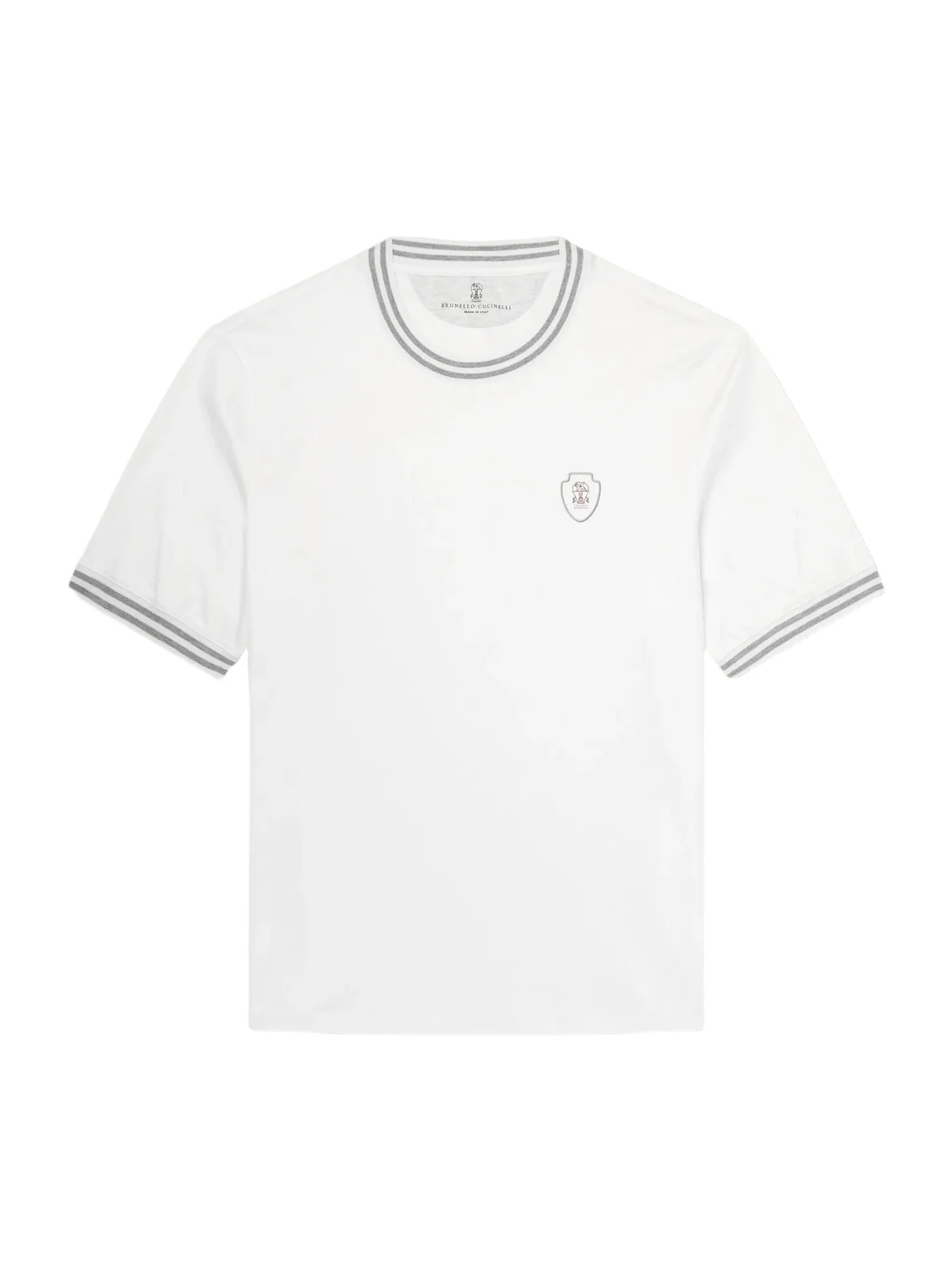 Brunello Cucinelli Logo-Appliquéd Cotton-Jersey Tennis Shirt - Men