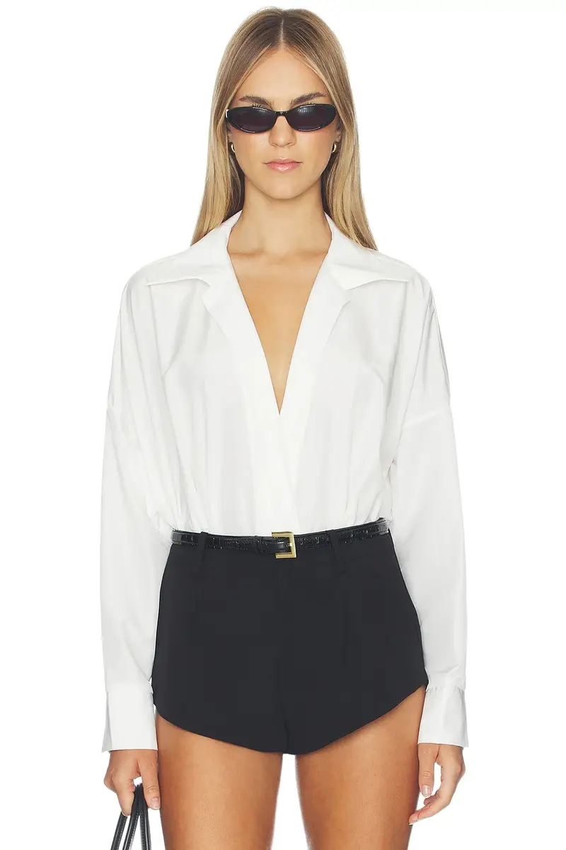 Super Oversized Boyfriend Shirt Bodysuit Super Oversized Boyfriend Shirt Bodysuit