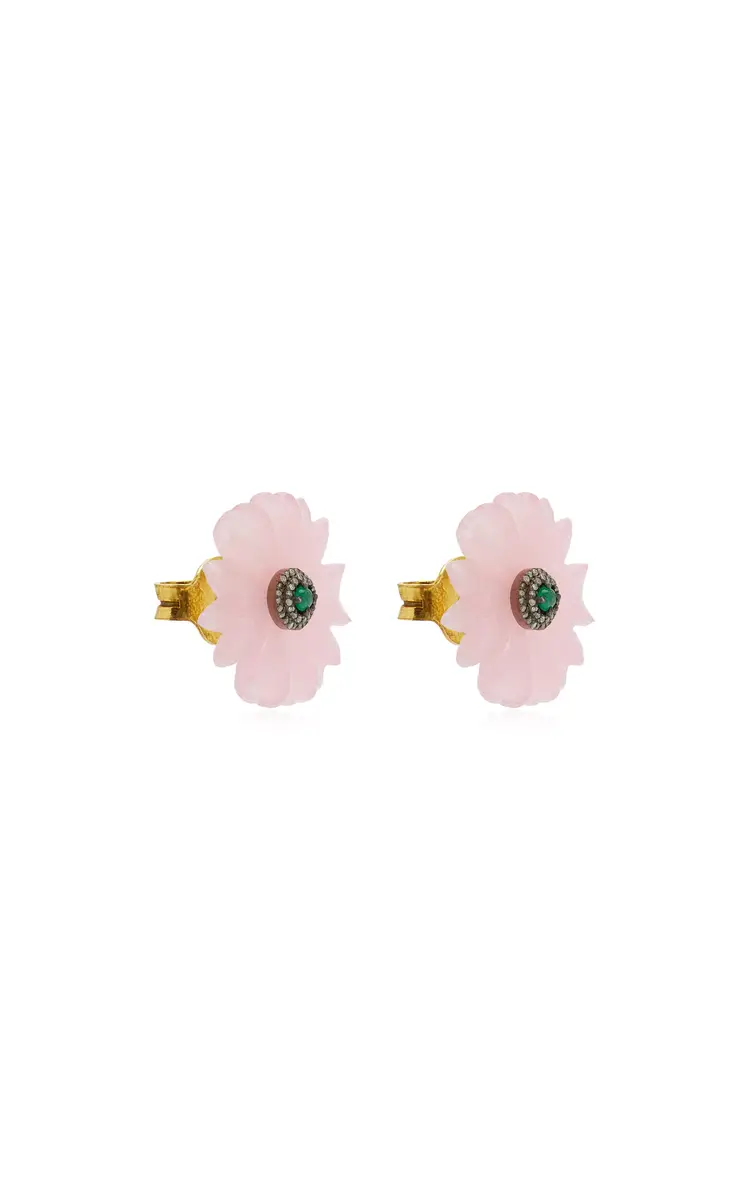 Amrapali 14K Yellow Gold And Silver Morni Earrings 5e38cdc3 97ab 47b2 8cd4 Ad4638b56d1f | Thumbnail 3 Amrapali 14K Yellow Gold And Silver Morni Earrings 5e38cdc3 97ab 47b2 8cd4 Ad4638b56d1f | Thumbnail 3