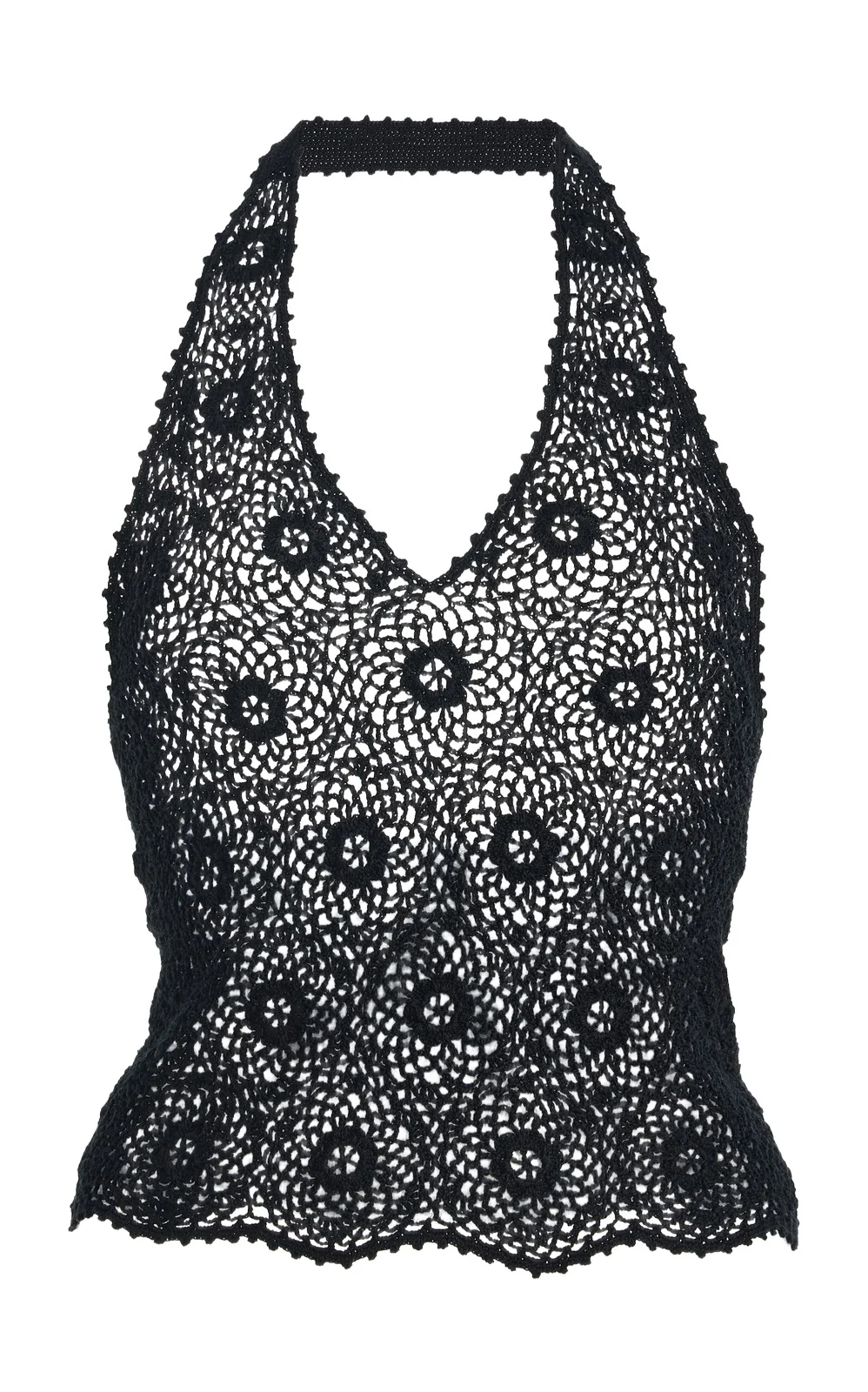 Nili Lotan Ventura Crocheted Cotton Top