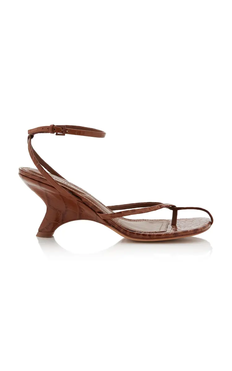 Simkhai Kelsey Embossed Leather Wedges | Thumbnail 5 Simkhai Kelsey Embossed Leather Wedges | Thumbnail 5