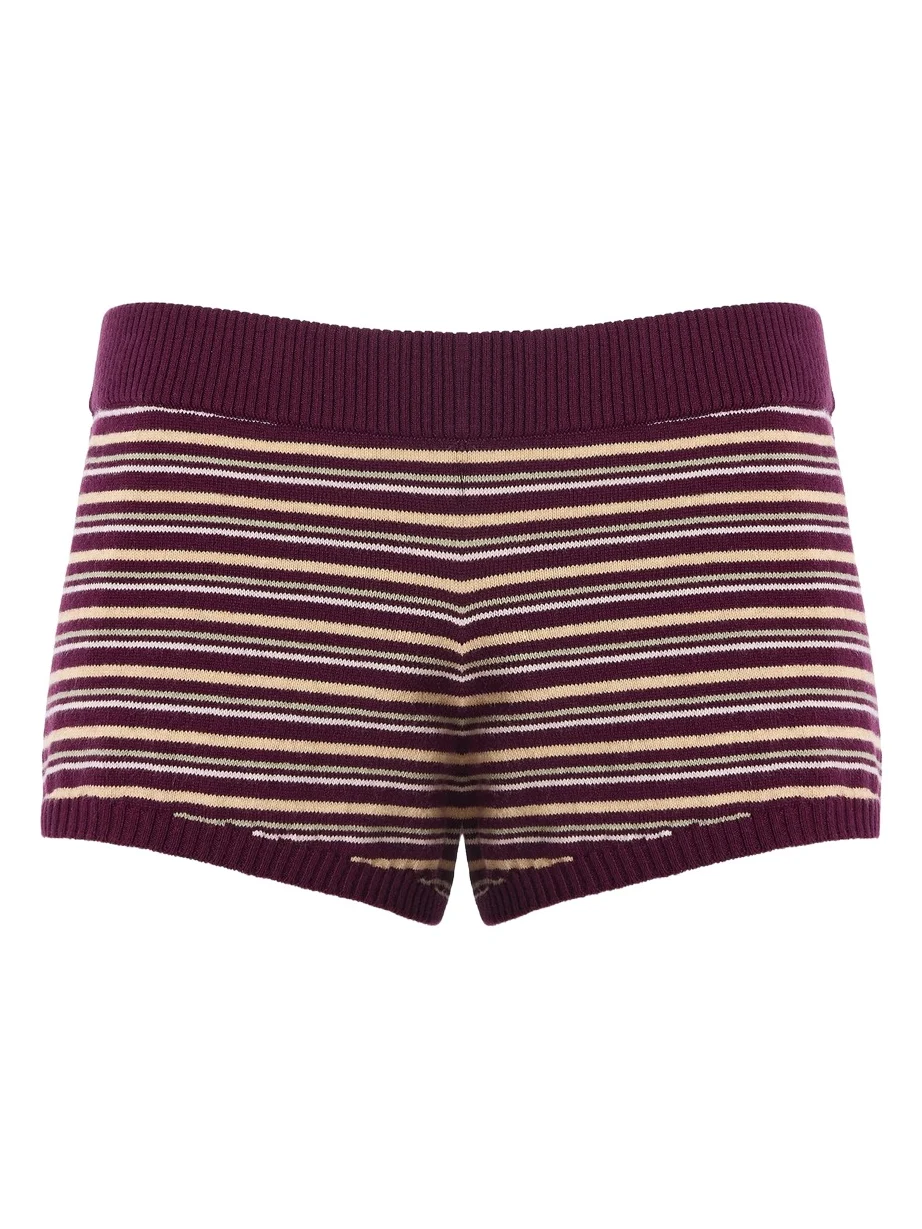 EB Denim Camden Knitted Cotton-Cashmere Mini Shorts