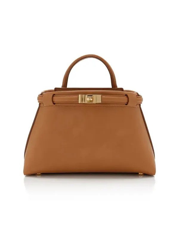 JANESSA LEONE Mini Leoné Leather Top Handle Bag
