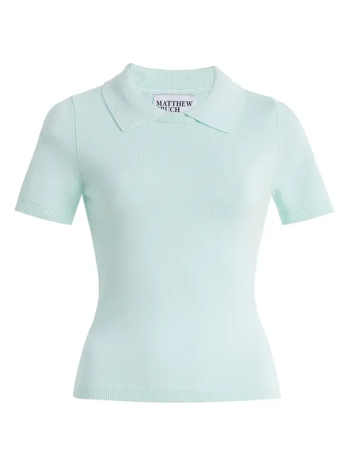 Matthew Bruch Collared Knit T-Shirt